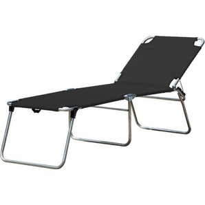 Jan Kurtz FIAM Dreibeinliege Amigo 40+ in hoch schwarz Alu mit Textilenbezug 70% Polychlorid/30% Polyester