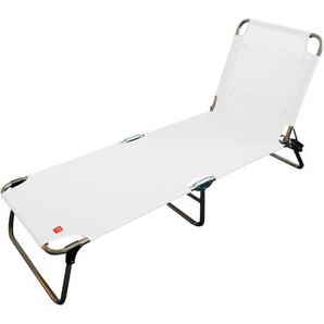 Jan Kurtz FIAM Dreibeinliege Amigo nieder weiss , Alu /Textilen 70% Polychlorid/30% Polyester