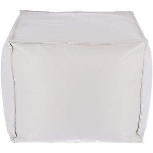 Jan Kurtz Gwen Pouf Polyester hellgrau 55x55x45 cm