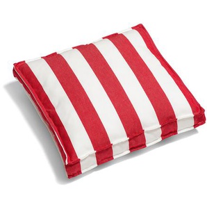 Jan Kurtz Möbel Kissen Boxkissen Streifen weiß/rot, Designer Jan Kurtz, 5x40x40 cm