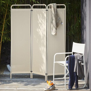 Jan Kurtz Möbel Paravent Fiam taupe braun, Designer Francesco Favagrossa, 163x154 cm
