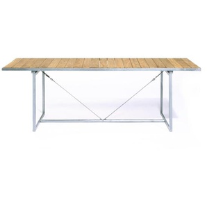 Jan Kurtz Möbel Tisch Jever Teak braun, Designer Marcus Hofbauer, 74x220x70 cm
