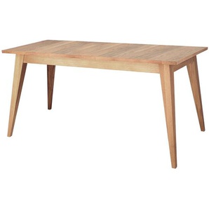 Jan Kurtz Möbel Tisch Xaver Platte Echtholzfurnier, Beine Eiche massiv geölt braun, Designer Marcus Hofbauer, 74.5x150x75 cm