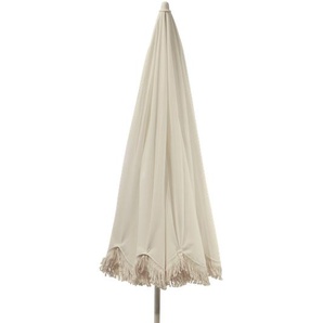 Jan Kurtz Retro Sonnenschirm Stahlrohr weiß/Polyacryl Ø200 cm