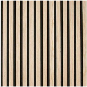 Jangal Akustikpaneel Modular Wall System, Eiche, Holzwerkstoff, furniert, 52x52 cm, Fsc, Montage ohne Bohren, Tapeten & Wandverkleidungen,