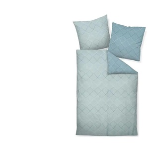 Janine Bettwäsche - blau - Materialmix - 155 cm - 3,7 cm | Möbel Kraft