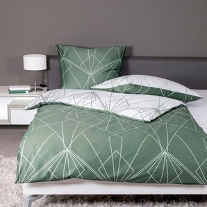 Janine Bettwäsche J. D. 8468, Feinbiber, 2 teilig, Bettwäsche im Streifen-Design in verschiedenen Qualitäten