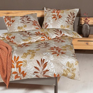 Janine Bettwäsche Mako-Satin45098 04, Mako-Satin, mit Reissverschluss