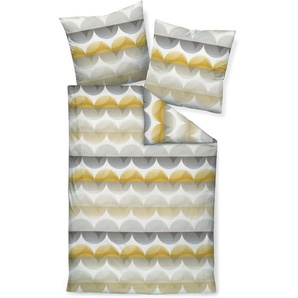 Janine Bettwäsche Mako-Satin98092 02 155x200,80x80, Mako-Satin, mit Reißverschluss