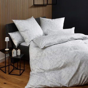 Janine Bettwäsche Milano 4510845108 08 155x200,80x80, Mako-Satin, mit Reißverschluss