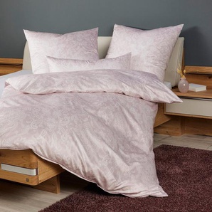 Janine Bettwäsche Milano 4510845108 08 155x200,80x80, Mako-Satin, mit Reißverschluss