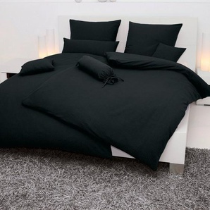 Janine Bettwäsche PIANO 0125, Soft-Seersucker, 3 teilig, mit Reißverschluss, 100% Baumwolle, mit toller Struktur, Premium