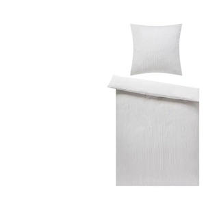 Janine Feinbiber Wendebettwäsche Davos - grau - Materialmix - 135 cm | Möbel Kraft