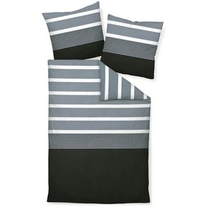 Janine Mako-Satin Bettwäsche - grau - Materialmix - 27 cm - 3,7 cm | Möbel Kraft