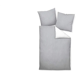 Janine Mako-Satin Bettwäsche - grau - Materialmix - 27 cm - 4,5 cm | Möbel Kraft