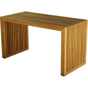 Bettbank JANKURTZ tivoli Sitzbänke Gr. B/H/T: 120 cm x 45 cm x 40 cm, beige (naturfarben) Bettbänke in 2 Breiten, Massivholz