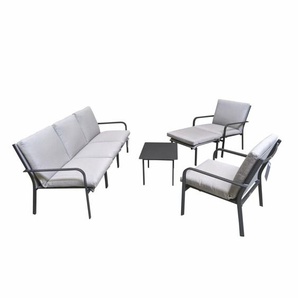 Jati&Kebon Dransy Loungeset, 7-tlg. inkl. Polster 01-004431-01-004430-01-004665