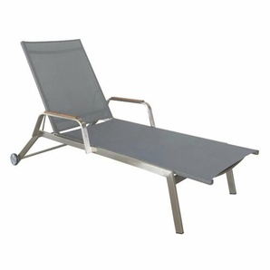 Jati&Kebon Hydra Sonnenliege mit Armlehnen, Gestell Edelstahl 01-004441