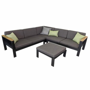 Jati&Kebon Miray Eck-Loungeset 4-teilig, Armlehne Teak 01-004668-01-004669-01-004672-01-004673