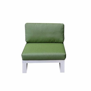 Jati&Kebon Virginia Lounge-Mittelteil, Gestell Aluminium weiß mit Teak 01-004911