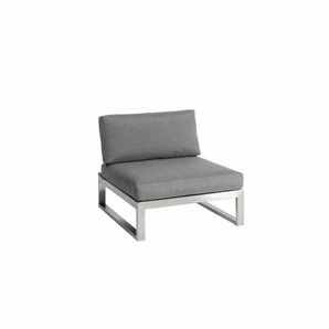 Jati&Kebon Virginia Lounge-Mittelteil, Gestell Edelstahl mit Teak 01-003358