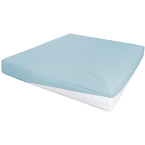Jersey-Elastan Boxspringlaken - blau - Baumwollmischgewebe - 100 cm - 28 cm - 28 cm | Möbel Kraft