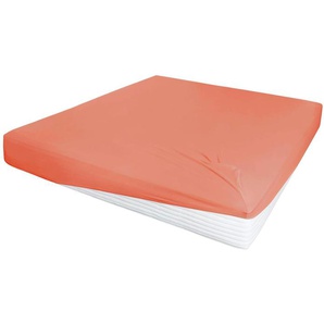 Jersey-Elastan Boxspringlaken | orange | 100 cm | 28 cm |