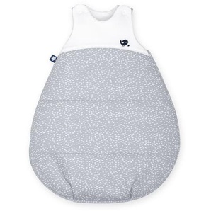 Jersey Sommerschlafsack, grau mit weißen Sternen, 86 cm