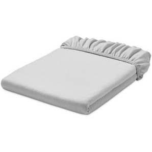 Jersey-Spannbettlaken, Doppelgröße, grau