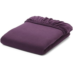 Jersey-Spannbettlaken, Normalgröße, lila