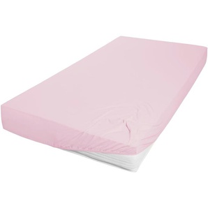 Jersey Spannbettlaken - rosa/pink - 100% Baumwolle - 100 cm - 22 cm - 22 cm | Möbel Kraft