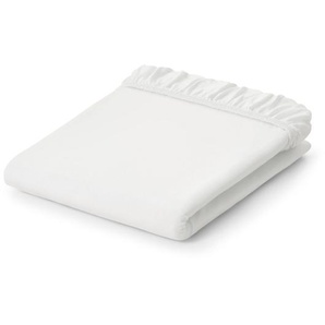 Jersey-Spannbettlaken, weiß, Doppelgröße