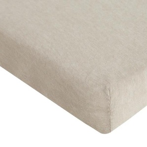 Uups Jersey Spannbetttuch für Baby- u. Kinderbetten | beige | 70 cm |