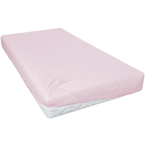 como Jersey-Spannbetttuch - rosa/pink - 100% Baumwolle - 150 cm - 20 cm | Möbel Kraft