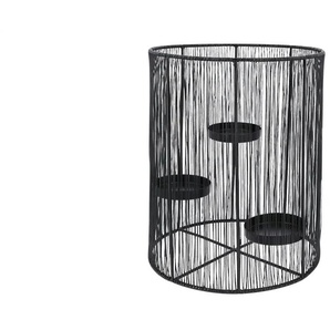 Jette Home 3er Kerzenhalter - schwarz - Metall,Eisen - 31 cm - 25.5 | Möbel Kraft