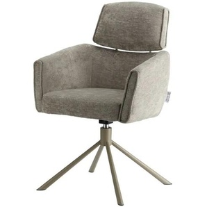 Jette Home Armlehnstuhl drehbar Becky ¦ grau ¦ Maße (cm): B: 61 H: 91 T: 64.0