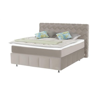 Jette Home Boxspringbett  Braid  ¦ beige ¦ Maße (cm): B: 182 H: 123