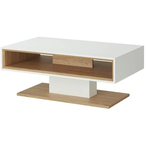 Jette Home Couchtisch Coruna - weiß - Materialmix - 110 cm - 45 cm | Möbel Kraft