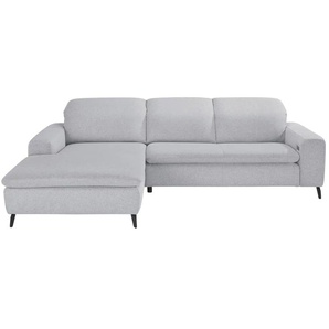 Jette Home Ecksofa aus Flachgewebe Jette Sense ¦ grau ¦ Maße (cm): B: 270