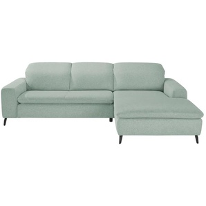 Jette Home Ecksofa aus Flachgewebe Jette Sense ¦ grün ¦ Maße (cm): B: 270 H: 77 T: 191.0