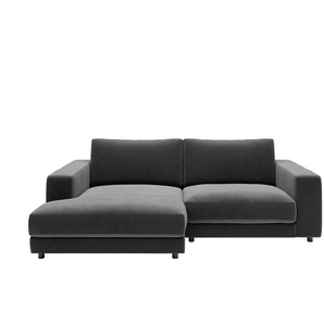 Jette Home Ecksofa in Feincord Sila ¦ grau ¦ Maße (cm): B: 250 H: 85 T: 170.0