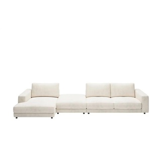 Jette Home Ecksofa in Feincord Sila ¦ weiß ¦ Maße (cm): B: 430 H: 85 T: 170.0
