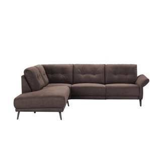 Jette Home Ecksofa  Scope ¦ braun ¦ Maße (cm): B: 258 H: 88 T: 221.0