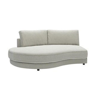 Jette Home Element Abschluss rund links in Cord Modulsofa Sila ¦ grau ¦ Maße (cm): B: 205 H: 85 T: 166.0