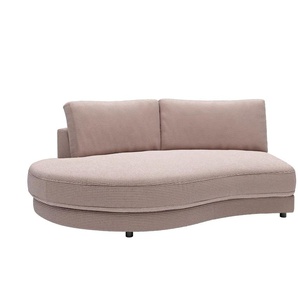 Jette Home Element Abschluss rund links in Cord Modulsofa Sila ¦ rosa/pink ¦ Maße (cm): B: 205 H: 85 T: 166.0