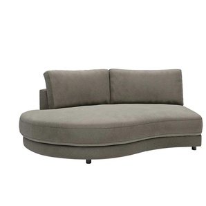 Jette Home Element Abschluss rund links in Feincord Modulsofa Sila ¦ grau ¦ Maße (cm): B: 205 H: 85 T: 166.0