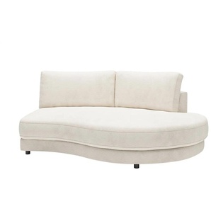 Jette Home Element Abschluss rund rechts in Feincord Modulsofa Sila ¦ weiß ¦ Maße (cm): B: 205 H: 85 T: 166.0