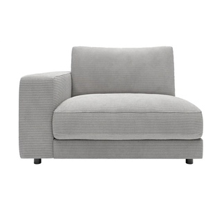 Jette Home Element Einsitzer Armlehne links in Cord Sila ¦ grau ¦ Maße (cm): B: 125 H: 85 T: 127.0