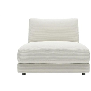 Jette Home Element Einsitzer ohne Armlehne in Cord Sila ¦ weiß ¦ Maße (cm): B: 100 H: 85 T: 127.0