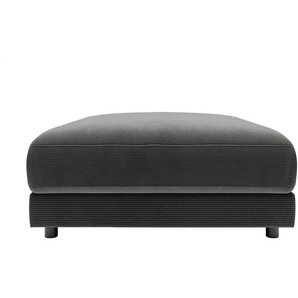 Jette Home Element Hocker in Feincord Sila ¦ grau ¦ Maße (cm): B: 100 H: 43 T: 127.0